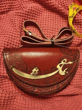 Handmade Love Eshgh Persian Leather Bag "Eshgh" (عشق)  translates to "Love"